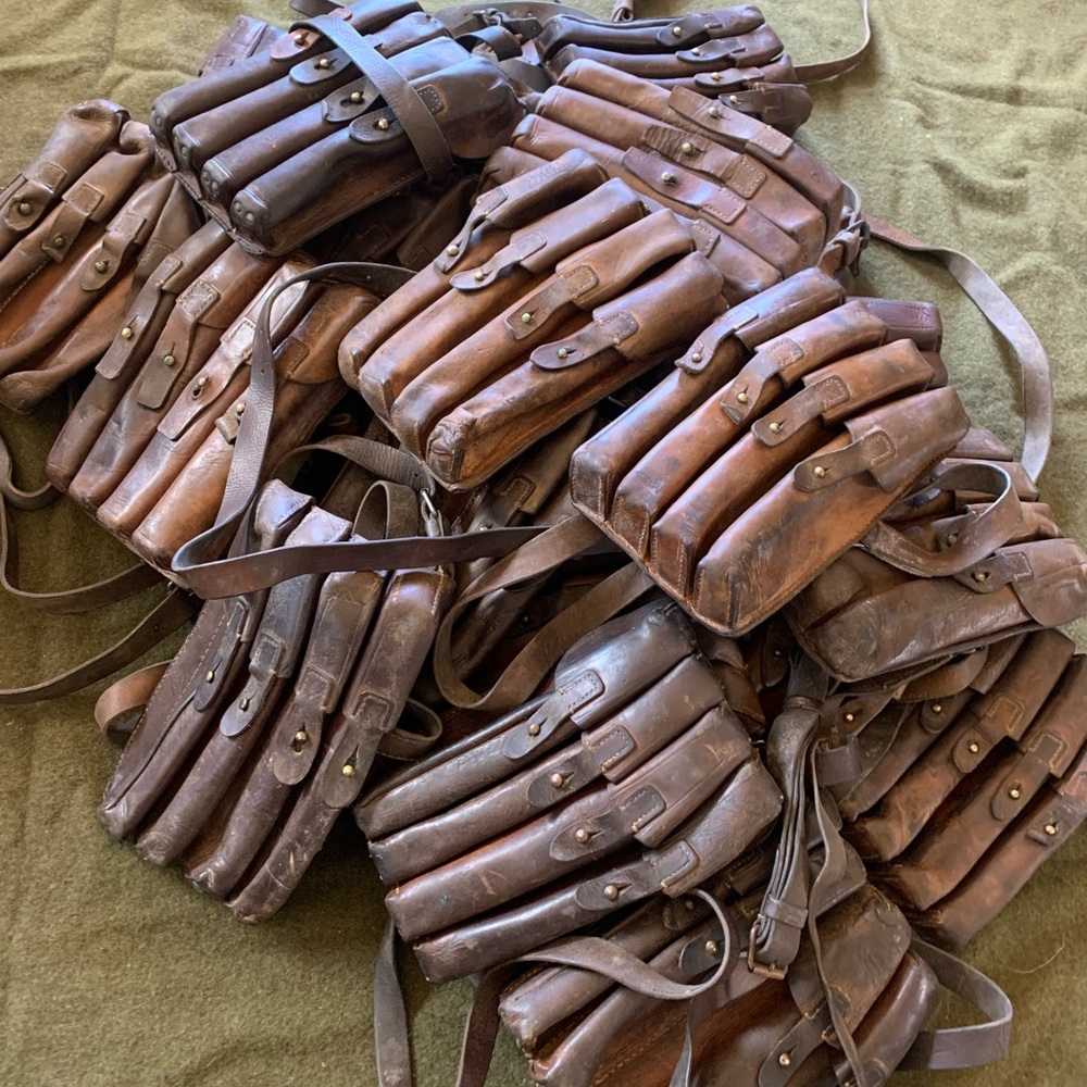 Military Leather Ammo Pouch YUGO M49/56 - Grade B - with FREE SHIPPING!!